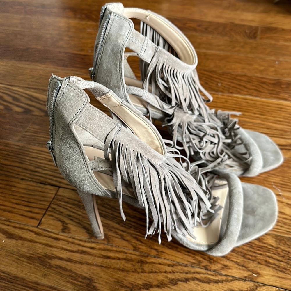 Steve Madden Suede Fringe Heels